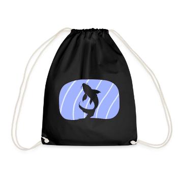 Tête de poisson Koi - Sac de sport léger - noir - Devant