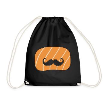 Moustache, Hipster, Pilosité faciale - Sac de sport léger - noir - Devant
