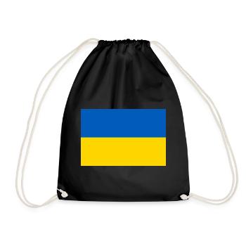 Ukraine - Drawstring Bag - black - Front