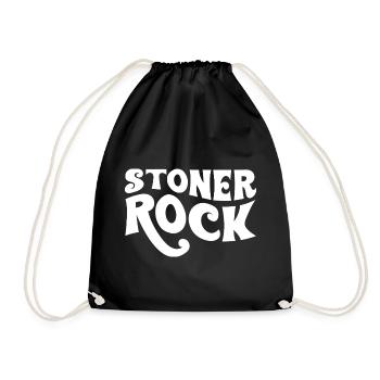Stoner Rock Typografie-Design - Turnbeutel - Schwarz - Vorne