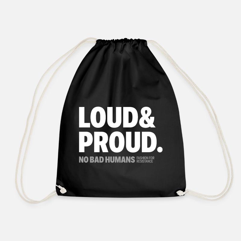 Loud&Proud - Turnbeutel - Schwarz