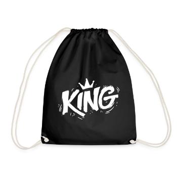 König Graffiti King - Drawstring Bag - black - Front