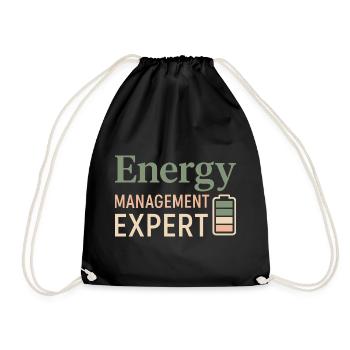 Self Care, Healing In Progress, Rest, Soft - Drawstring Bag - black - Front