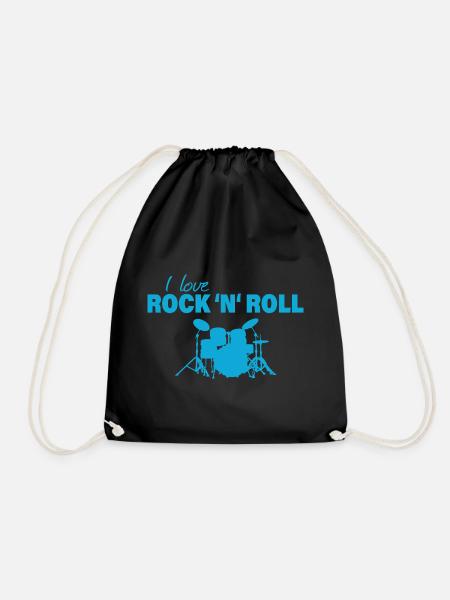 ROCK AND ROLL - Turnbeutel - Schwarz