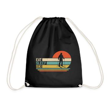 Mange, dors, skie - Sac de sport léger - noir - Devant