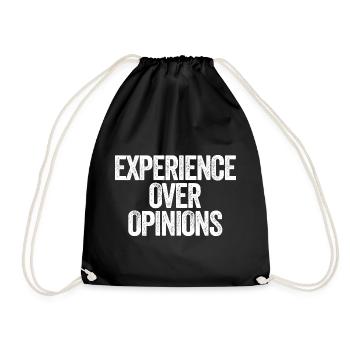 Expérience plutôt que opinions Grand-père sarcastique Grand-mère - Sac de sport léger - noir - Devant