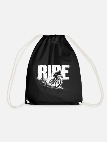 Ride Shirt Mountain Bike MTB Cycling Gift - Turnbeutel - Schwarz