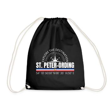 St. Peter-Ording - Drawstring Bag - black - Front
