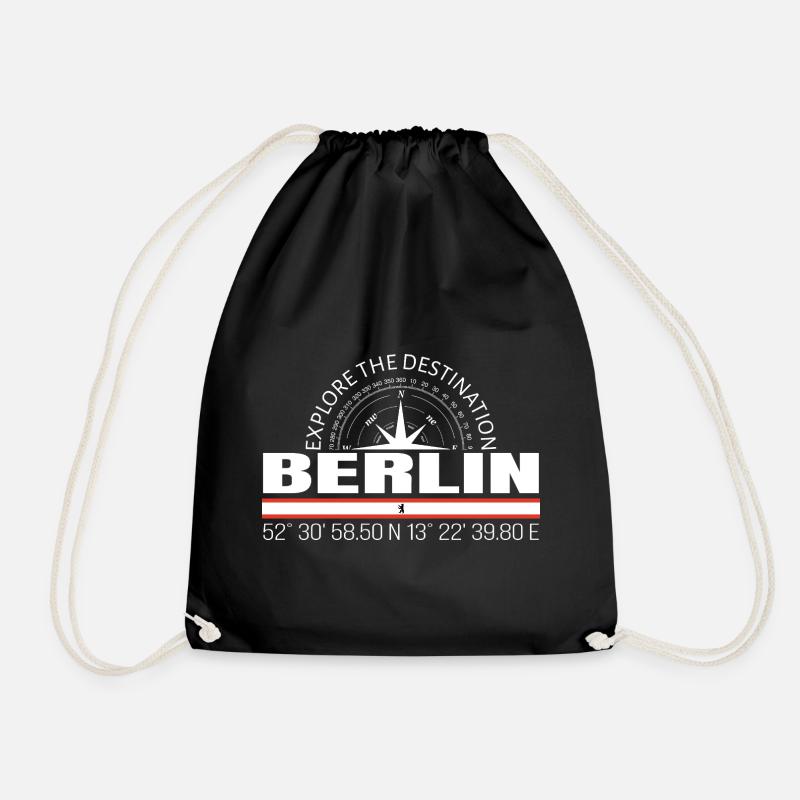 Berlin - Turnbeutel - Schwarz