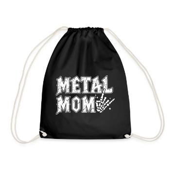 Metal Mom Gift Mom Heavy Metal Rock - Turnbeutel - Schwarz - Vorne