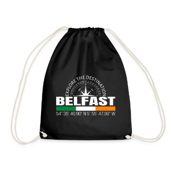 Belfast - Turnbeutel - Schwarz - Vorne