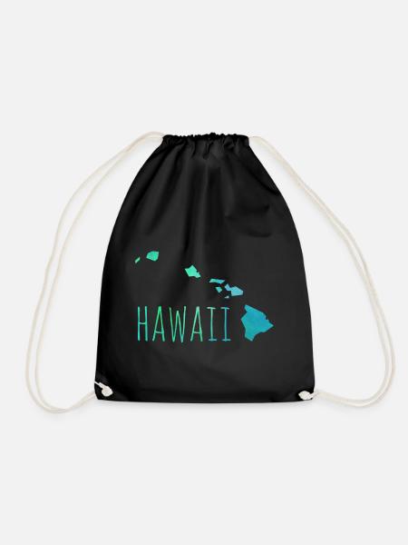 hawaii - Turnbeutel - Schwarz