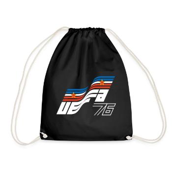 Yugoslavia - Football Design 1976 (w) - Drawstring Bag - black - Front