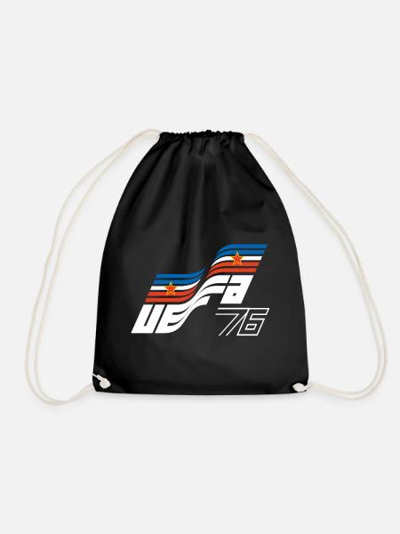 Yugoslavia - Football Design 1976 (w) - Drawstring Bag - black