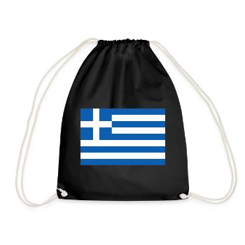 Greece - Drawstring Bag - black - Front