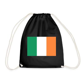 Irlande drapeau irlandais drapeau - Sac de sport léger - noir - Devant