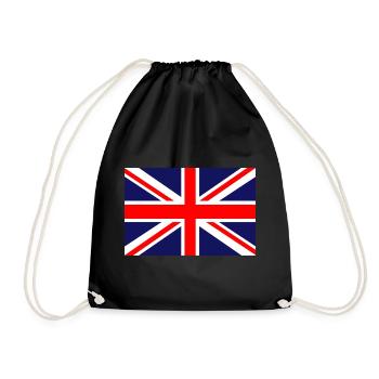 Grande-Bretagne drapeau britannique drapeau - Sac de sport léger - noir - Devant
