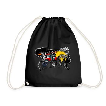 0961 Case cart - Drawstring Bag - black - Front