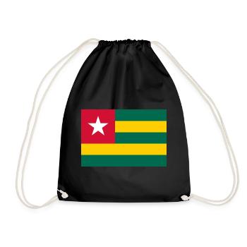 Togo drapeau togolais drapeau - Sac de sport léger - noir - Devant