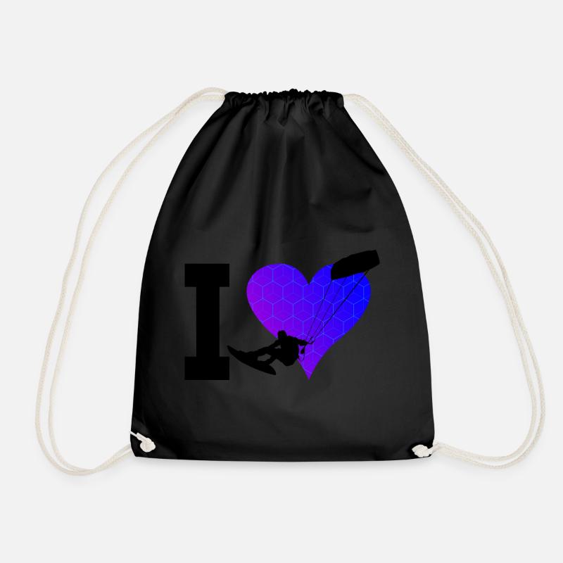 Kitesurfer Kite Hommes Kitesurf kitesurf Kitesurf - Sac de sport léger - noir