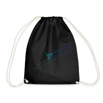 Tromboniste jazz en cuivres hommes Trombone jazz - Sac de sport léger - noir - Devant