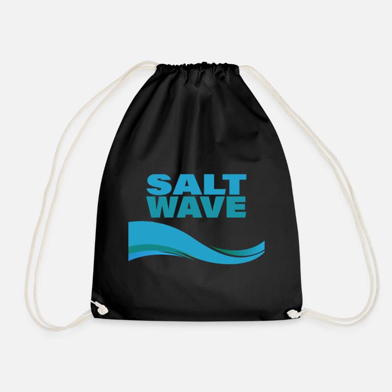 SALT WAVE - Turnbeutel - Schwarz