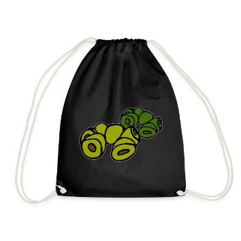 diverses olives - Sac de sport léger - noir - Devant