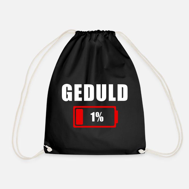 GEDULD 1% - Turnbeutel - Schwarz