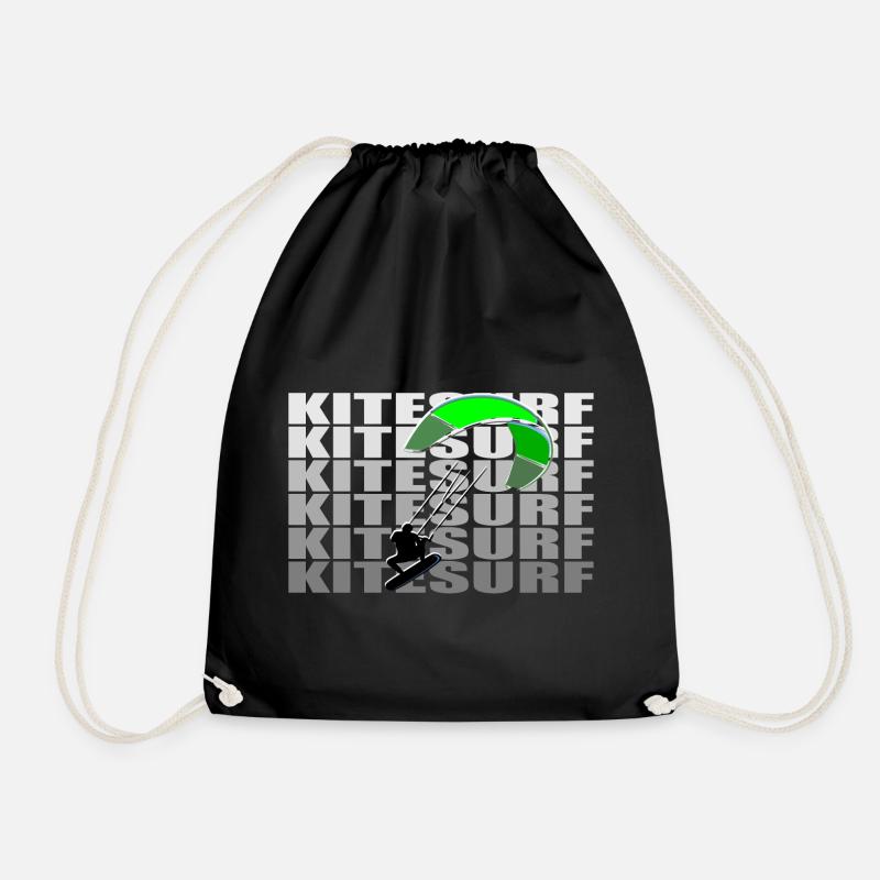 Kitesurf - Turnbeutel - Schwarz