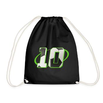 10 Birthday Soccer 10 Years Soccer Player - Drawstring Bag - black - Front