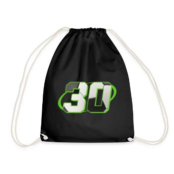 30 Birthday Soccer 30 Years Soccer Player - Drawstring Bag - black - Front