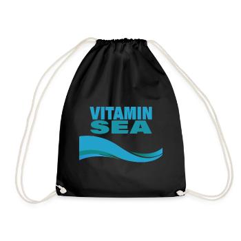 VITAMIN SEA - Drawstring Bag - black - Front