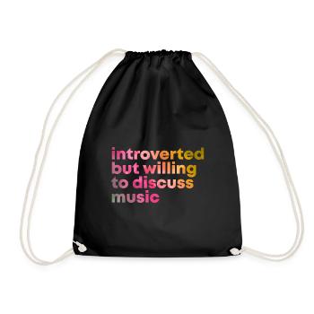musique - Sac de sport léger - noir - Devant