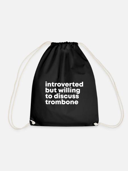 Trombone Trombone Trombone - Drawstring Bag - black