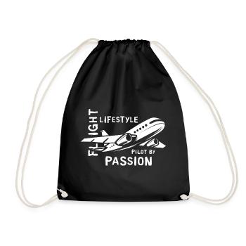 Airplane Passion Lifestyle - Pilotes et Vol - Sac de sport léger - noir - Devant