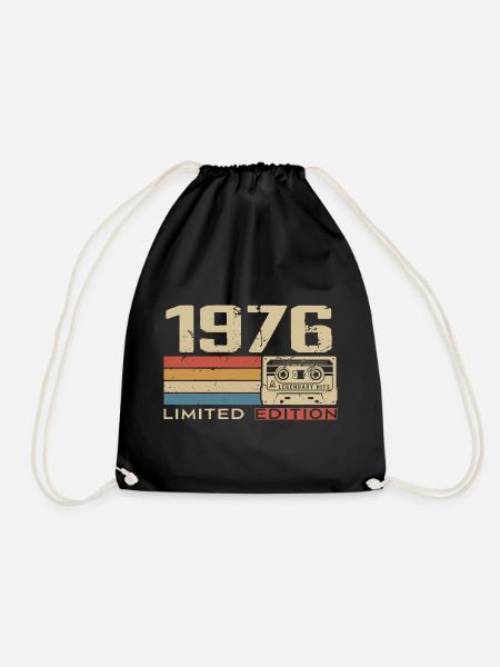Legends 1976 Vintage 1976 Jubilee 1976 vintage - Drawstring Bag - black