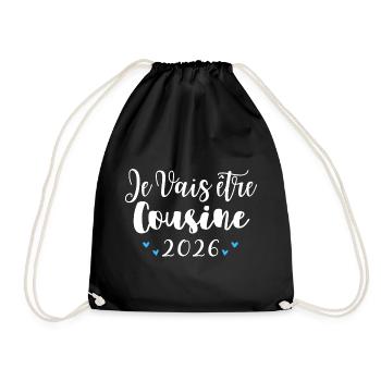 Je Vais Être Cousin 2026 Annonce Grossesse - Sac de sport léger - noir - Devant
