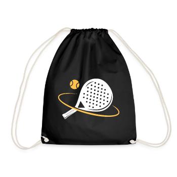 I can't I have padel - Drawstring Bag - black - Front