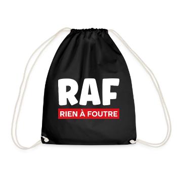 I don't give a damn - Drawstring Bag - black - Front