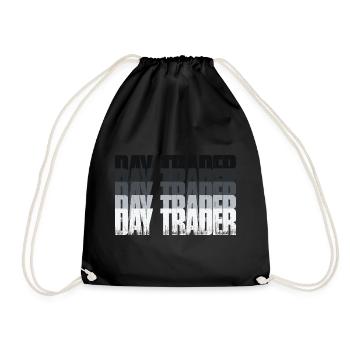 Day Trader Marché boursier Trader boursier - Sac de sport léger - noir - Devant