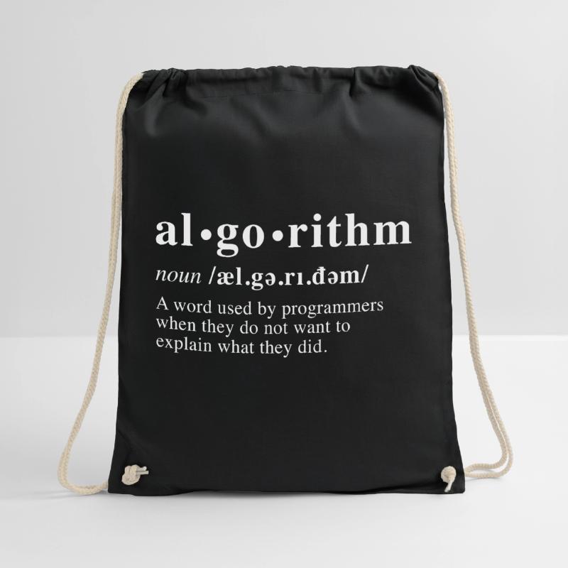 Algorithm Definition Drawstring Bag