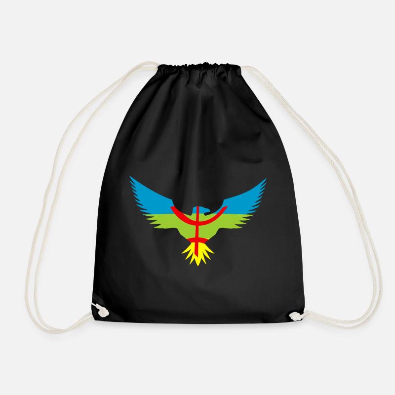 Adler Amazigh - Turnbeutel - Schwarz