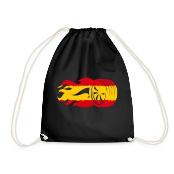 Drapeau du sport automobile espagnol - Sac de sport léger - noir - Devant