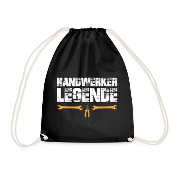 Handwerker Legende - Turnbeutel - Schwarz - Vorne