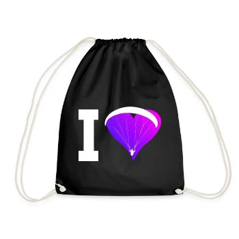 Men's Paragliding Paragliding Paragliding - Drawstring Bag - black - Front