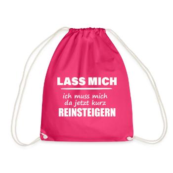 LET ME GO - Drawstring Bag - fuchsia - Front