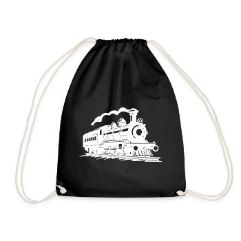 Railroad - Drawstring Bag - black - Front