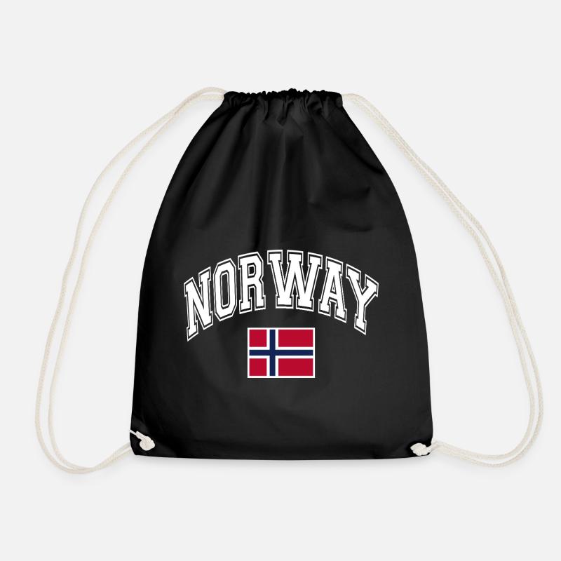 Norwegen Flagge - Turnbeutel - Schwarz