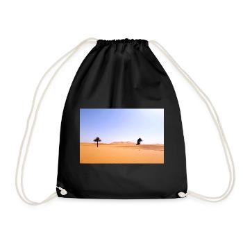 Palmiers Solaires en Désert Doré - Sac de sport léger - noir - Devant