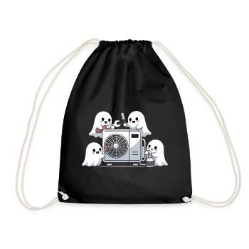 Motif drôle de technique climatique pour les fantômes HVAC d’Halloween - Sac de sport léger - noir - Devant